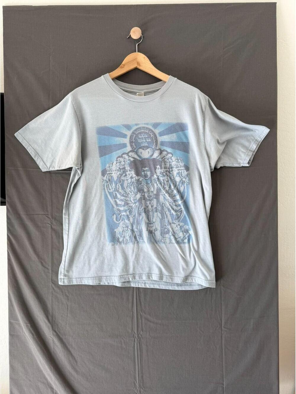 Jimi Hendrix Experience Axis Bold As Love Graphic T‑Shirt Psychedelic Art L